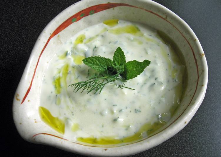 Steps to Prepare Homemade ‘Tzatziki’ (Yoghurt & Cucumber Dip)