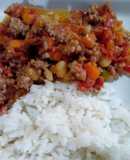 Picadillo de res