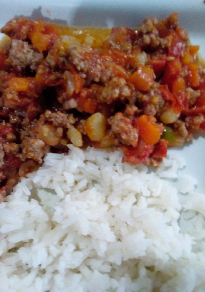 Una foto de Picadillo de res