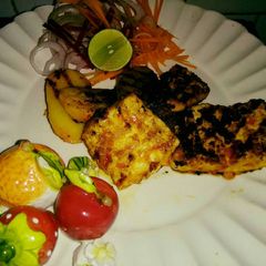 A picture of Paprika paneer potato grilled.