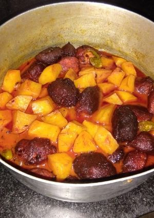 A picture of Chanar dalna (paneer kofta Curry).