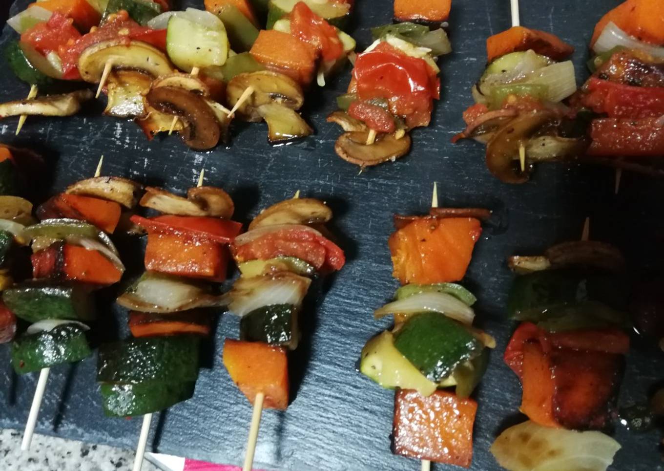 Mini brocheta 🌱vegetariana