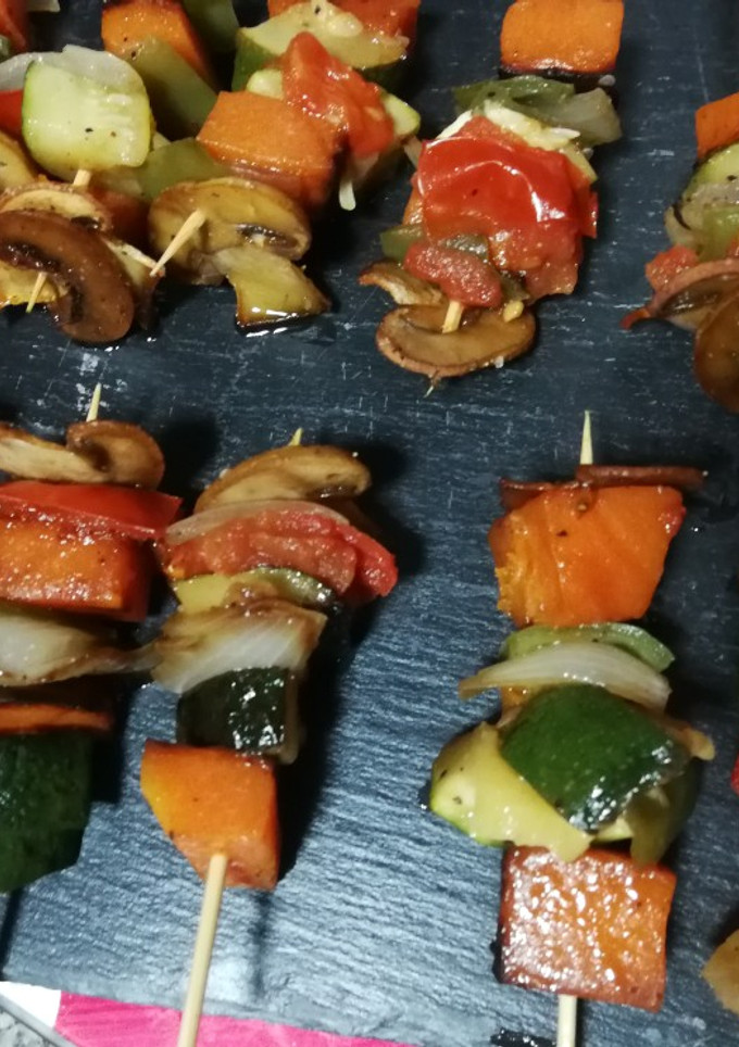 Una foto de Mini brocheta 🌱vegetariana