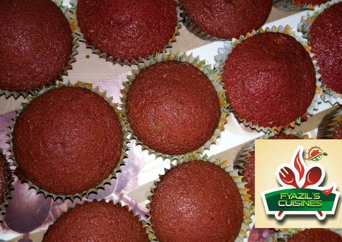 Recipe of Super Quick Red velvet cupcakes