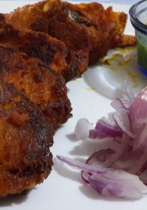 A picture of Fish and seafood Masala fish fry.