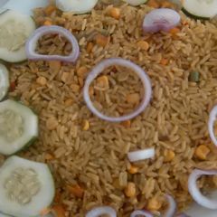 A picture of Jollof rice.