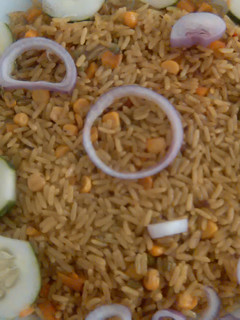 A picture of Jollof rice.