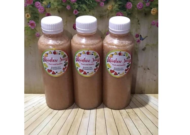 Langkah Mudah untuk Membuat Diet Juice Asparagus Strawberry Banana Papaya yang Lezat