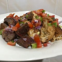 A picture of Gurasa and suya.