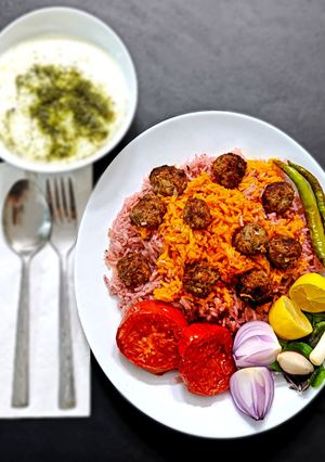 عکسی از دستور سماق پلو
