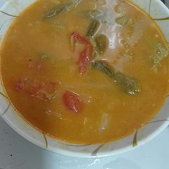 A picture of Vegetable sambhar.