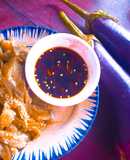 CÀ TÍM HẤP chấm nước tương