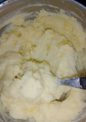 Una foto de Puré de papa cremoso