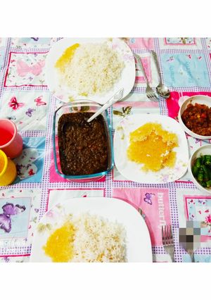 عکسی از دستور چلوخورشت قرمه سبزی 🍛
