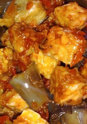 Foto resep Terong dan tempe balado