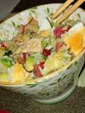 Arroz con pollo en ensalada fresca 🥙🥢