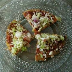A picture of Thepla pizza.