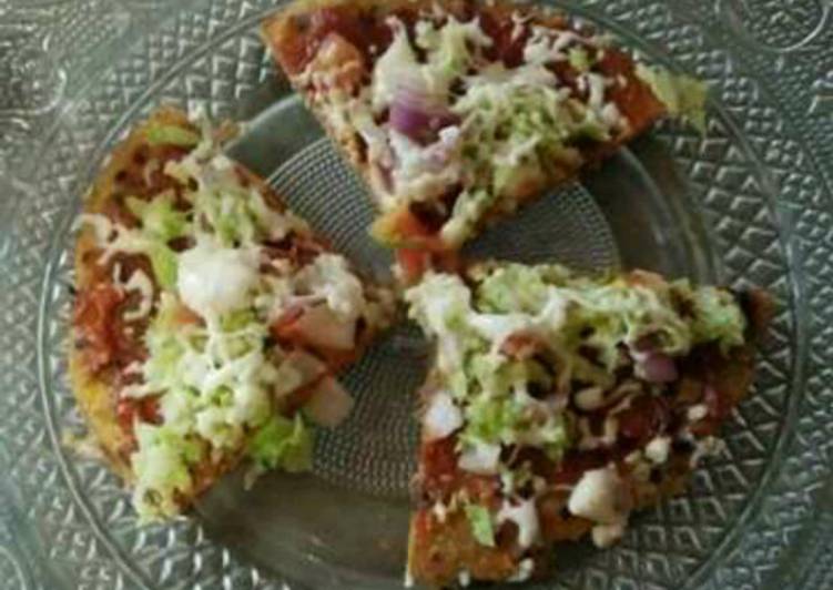 Recipe of Homemade Thepla pizza