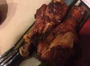 A picture of deep fry chicken leg