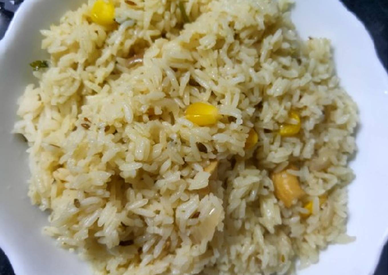 Kaju rice in Coconut milk