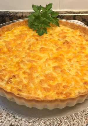 Foto principal de Tarta de berenjenas y carne picada con masa brisa, sin gluten