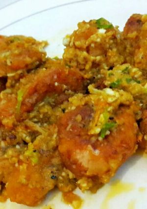Foto resep Salted egg spicy shrimp seasoning