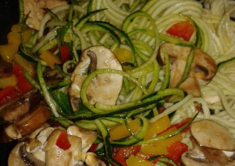 How to Prepare Ultimate Alkaline - Zucchini Veggie Mushroom Bowl