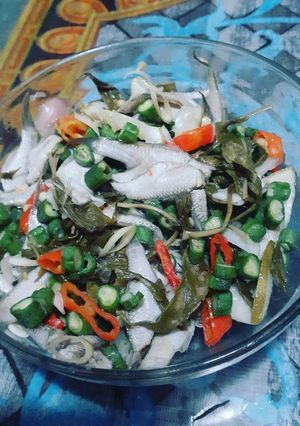 Foto resep LAWAR IKAN TERI SEGAR+KACANG PANJANG MOM 'K2'