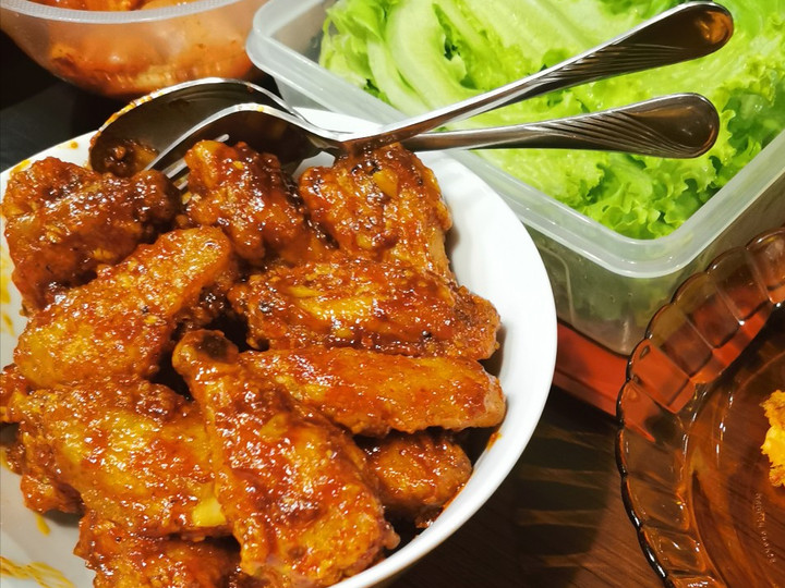 Wajib coba! Resep membuat Korean spicy wings  istimewa