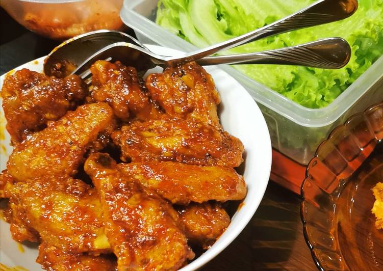 9 Resep: Korean spicy wings Kekinian