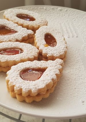 Une photo de Sablé au confiture d'abricot