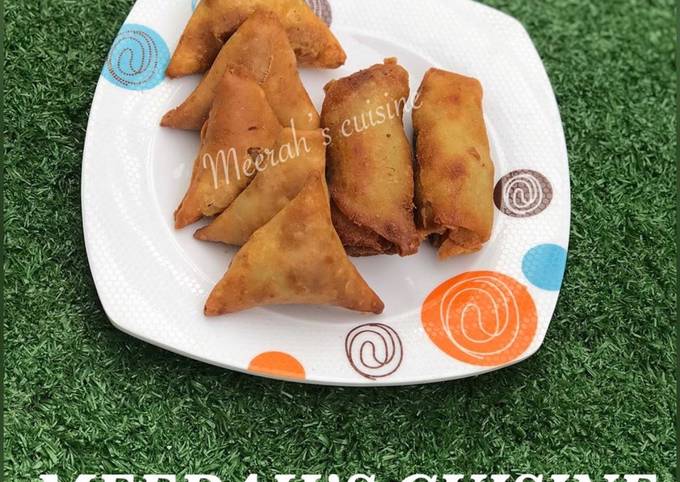 Samosa & spring roll