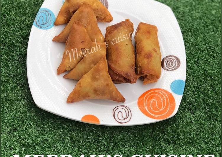 Easiest Way to Make Super Quick Homemade Samosa &amp; spring roll | So Yummy Food Recipe From My Kitchen
