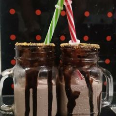 Chocolate milk shake A picture of Chocolate milk shake.