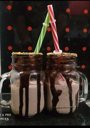 A picture of Chocolate milk shake.