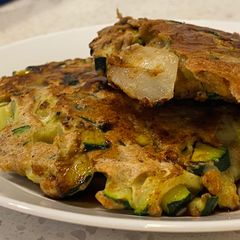 A picture of Zucchini Pancakes.