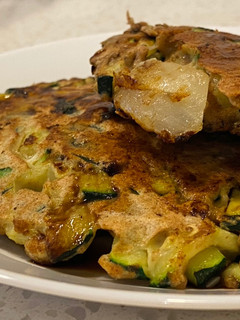 A picture of Zucchini Pancakes.