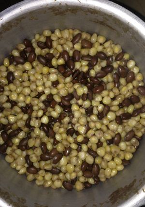 A picture of Boiled githeri.