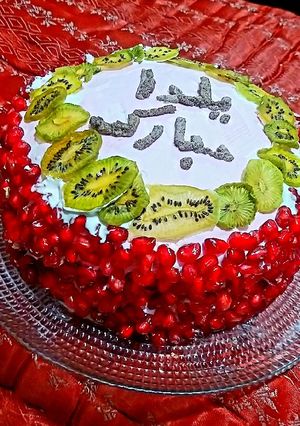 عکسی از دستور کیک یلدا