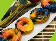 A picture of donut glaze