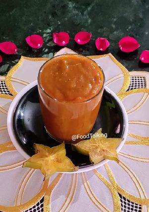 A picture of Star Fruits Marmalade (in Microwave Oven).