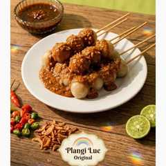 รูปของ Cilok kuah kacang😊