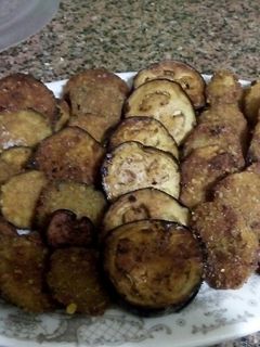 صورة لوصفة باذنجان وبطاطس بانيه