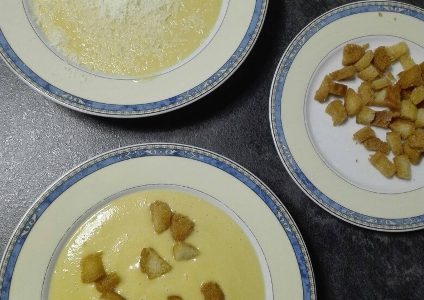 Crema de verduras con crema de soja