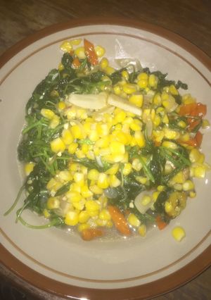 Foto resep Tumis Bayam & Jagung