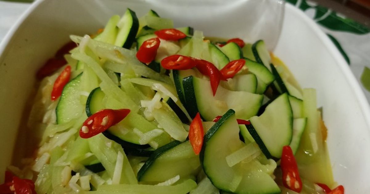 Resep tumis sayur zucchini rumahan enak dan mudah - Cookpad
