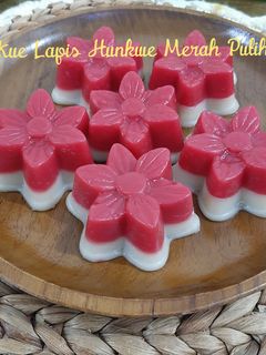 Foto resep Kue Lapis Hunkwe Merah Putih