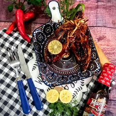 Granny's Quick Braised Fish With Fried Ginger. A picture of Granny's Quick Braised Fish With Fried Ginger..