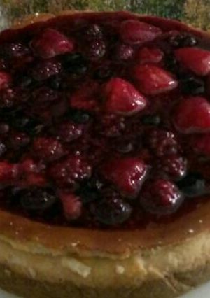 Una foto de Chessecake New York con frutos rojos