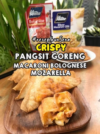 Cara Simple Menyiapkan Resep  PANGSIT GORENG MACARONI BOLOGNESE MOZARELLA #resepIbunSena yang Menggugah Selera, Sempurna